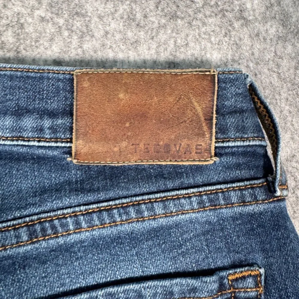 Tecovas Jeans Men’s 33x32 Measures 31x31 Blue Slim Fit Straight Leg Western